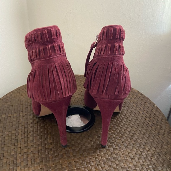 Rebecca Minkoff Rio Fringe open toe booties - Picture 2 of 4